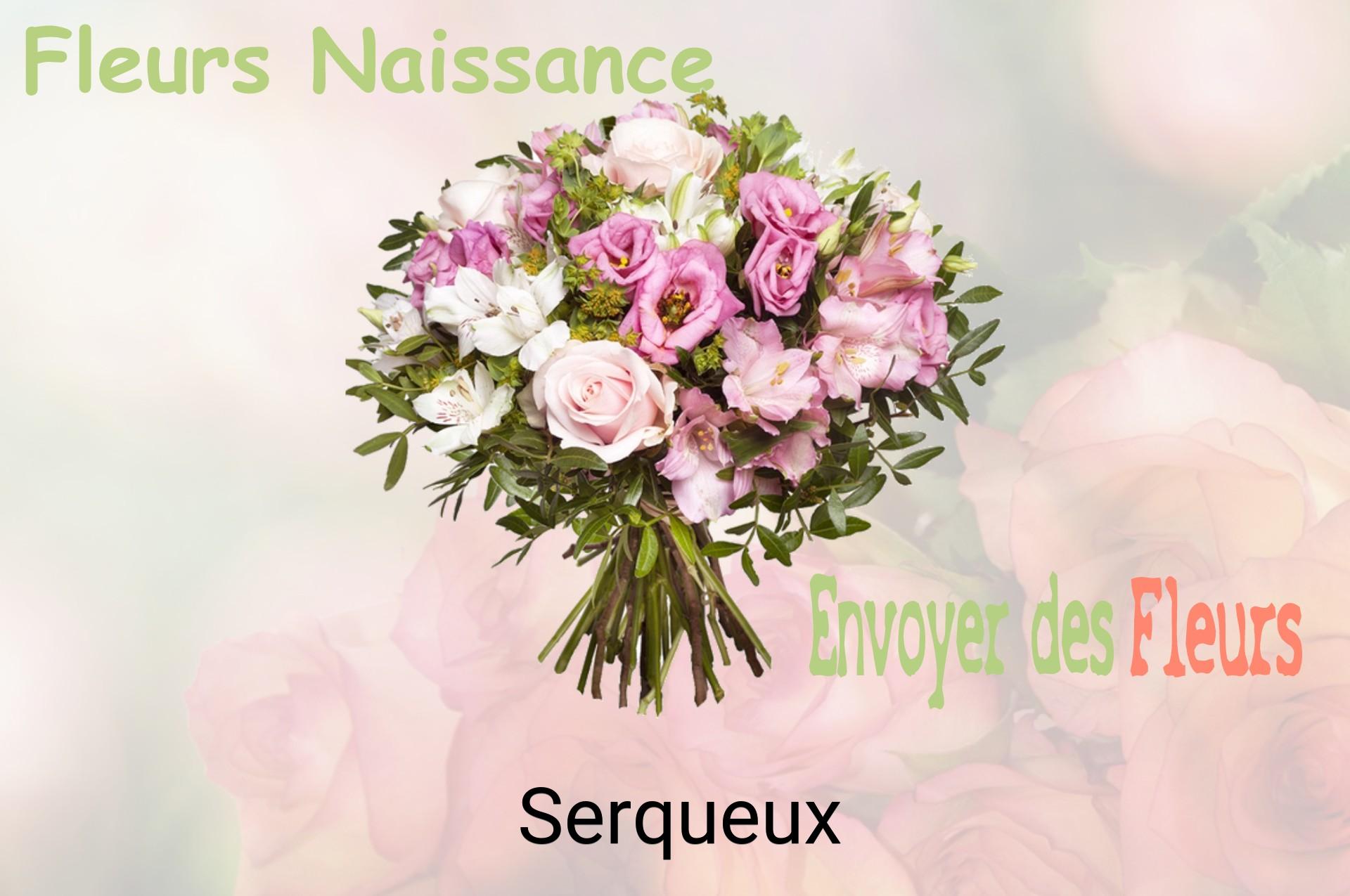Bouquet de fleurs de naissance livré à Serqueux